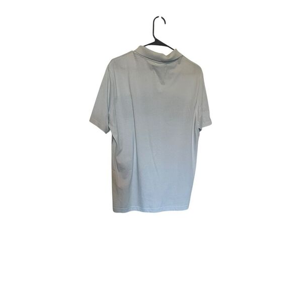 NEW Original Penguin Mens Ballad Blue Engineered Stripe Polo Shirt Large - Picture 3 of 12